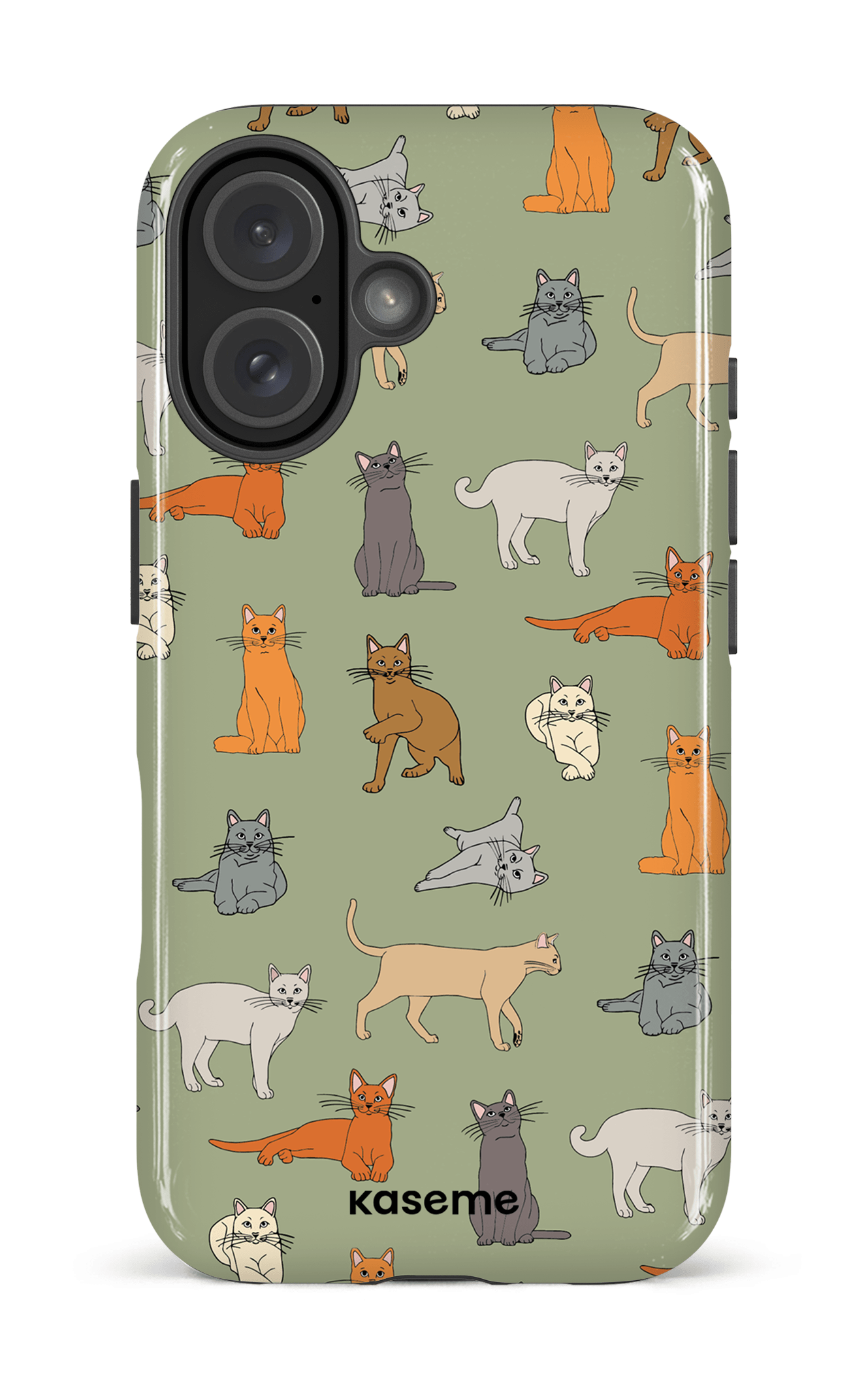 iPhone 16 Impact Case Kitty green -