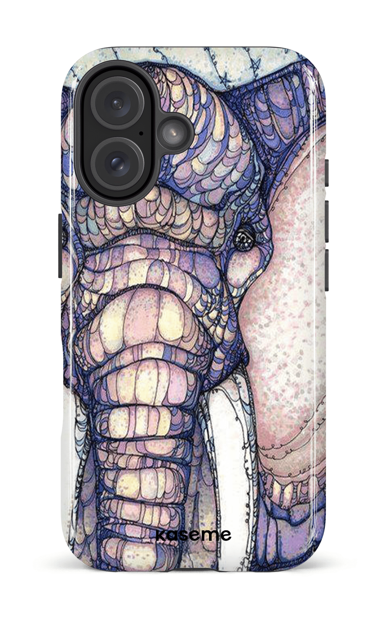 iPhone 16 Impact Case Mosaic Elephant -