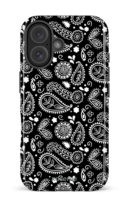iPhone 16 Impact Case Paisley black -