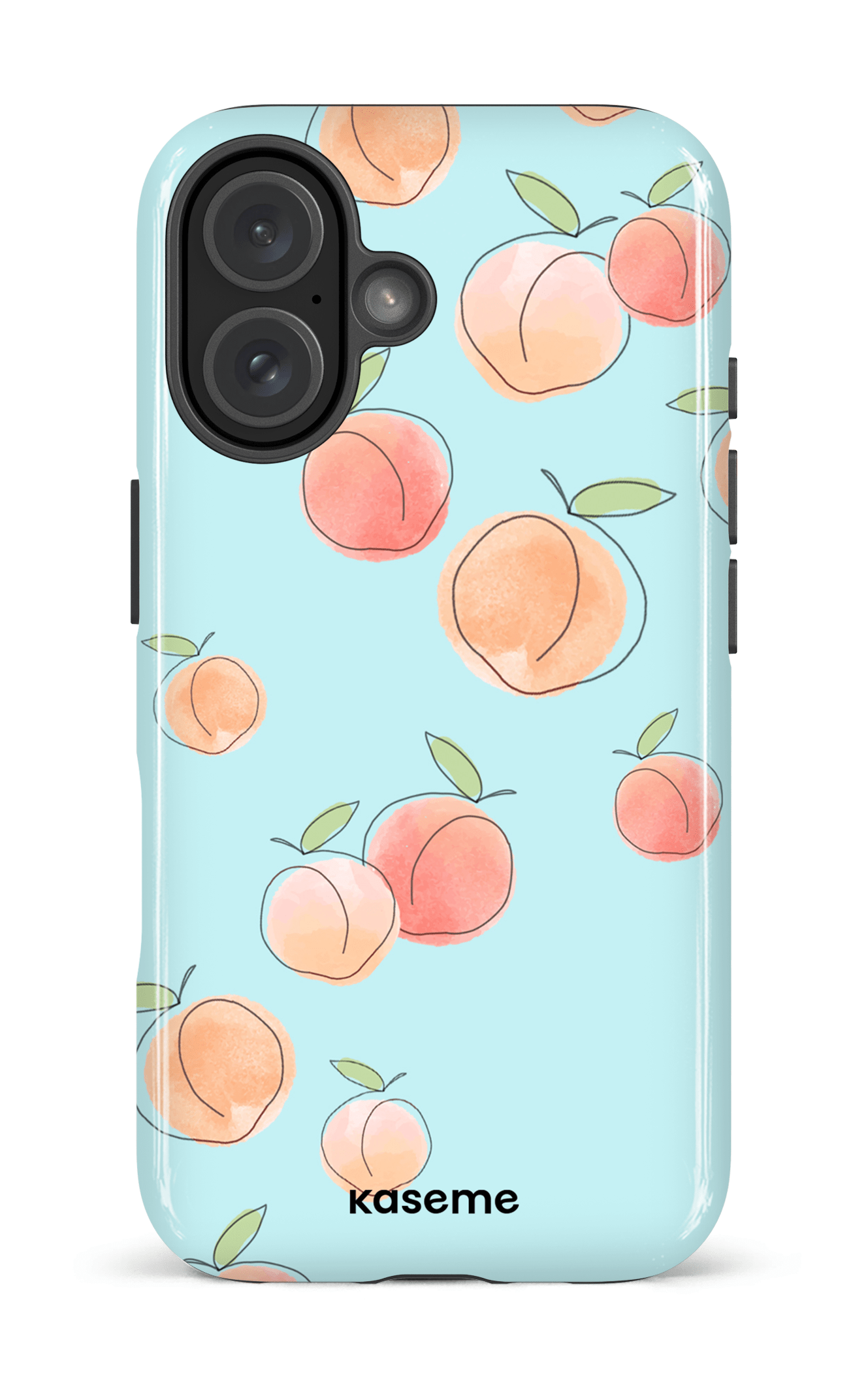 iPhone 16 Impact Case Peachy Blue -