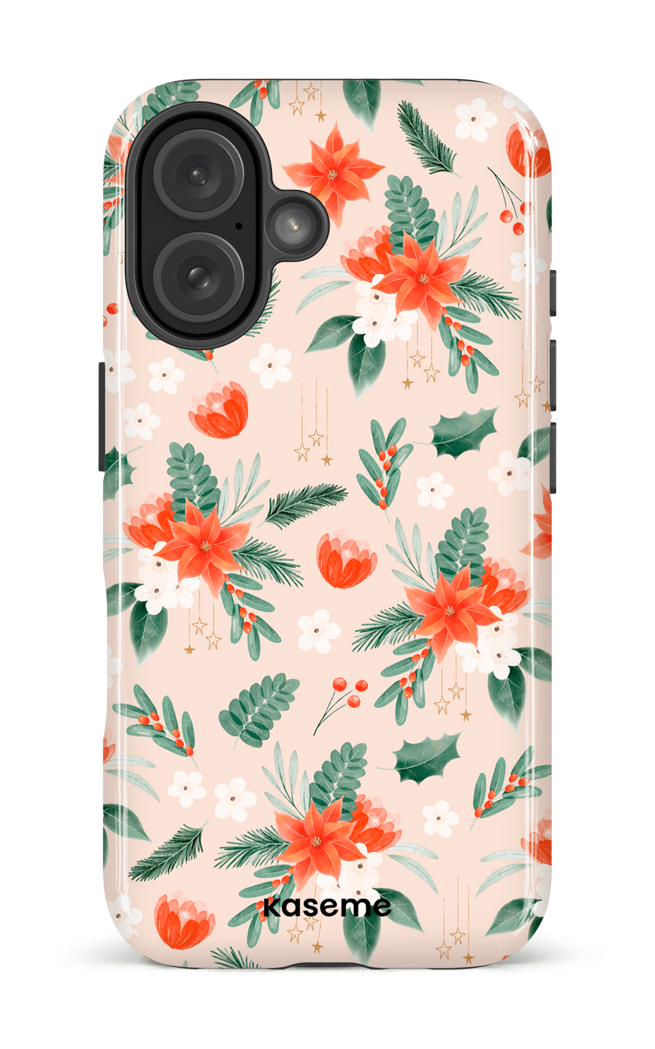iPhone 16 Impact Case Poinsettia Beige -