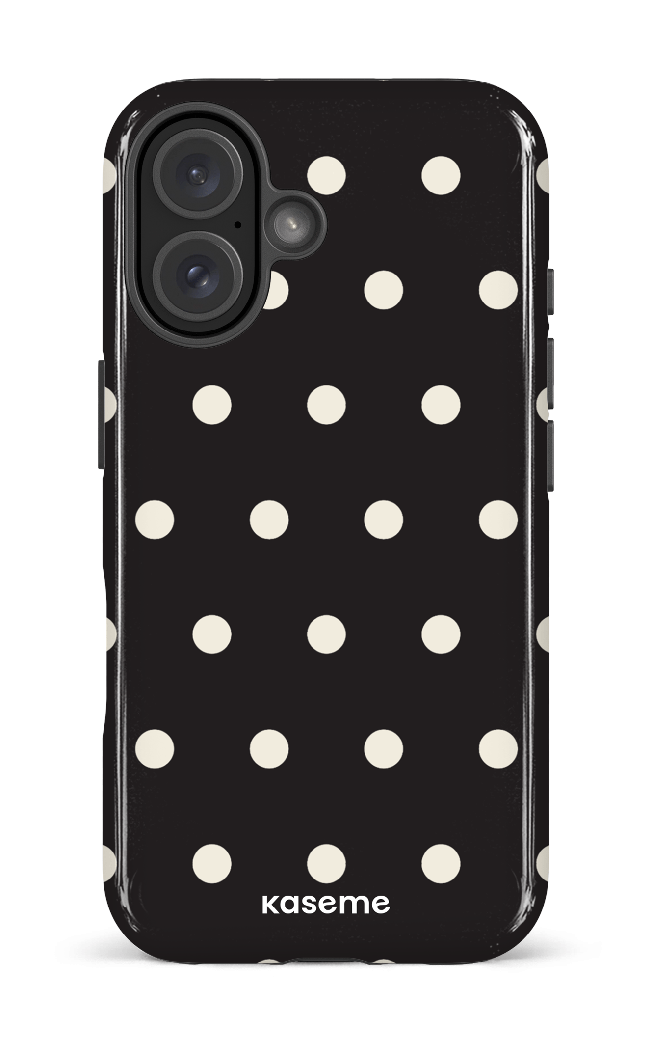 iPhone 16 Impact Case Polka Black -