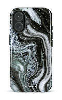 iPhone 16 Impact Case Shimmering Secrets Blue -