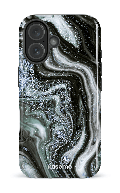 iPhone 16 Impact Case Shimmering Secrets Blue -