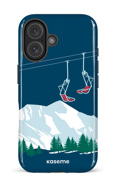iPhone 16 Impact Case Ski Lift Blue -