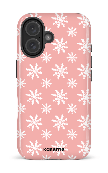 iPhone 16 Impact Case Snowy Serenity pink -
