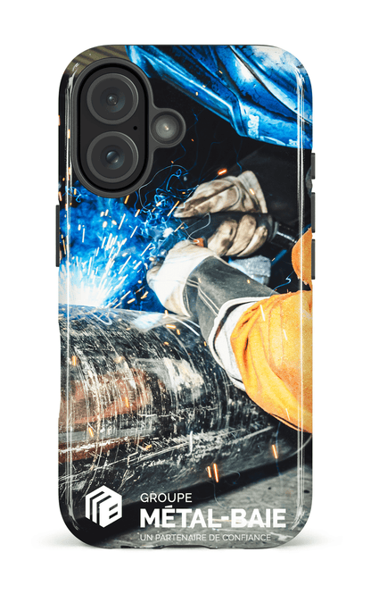 iPhone 16 Impact Case Soudure par Métal-Baie -