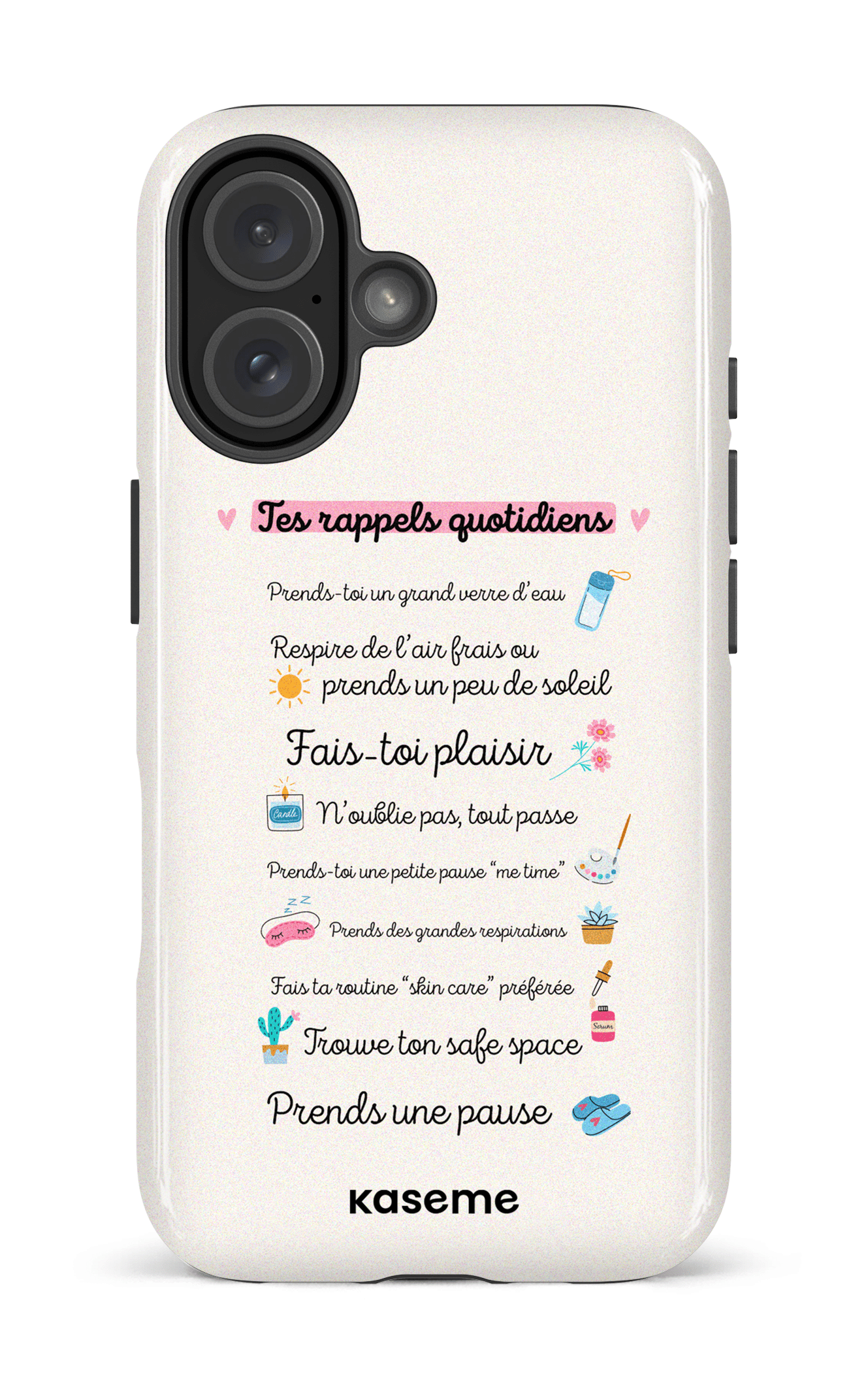 iPhone 16 Impact Case Tes rappels quotidiens -