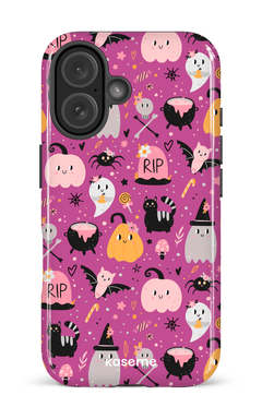 iPhone 16 Impact Case Trick or Threat Pink -