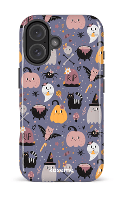 iPhone 16 Impact Case Trick or Threat Purple -