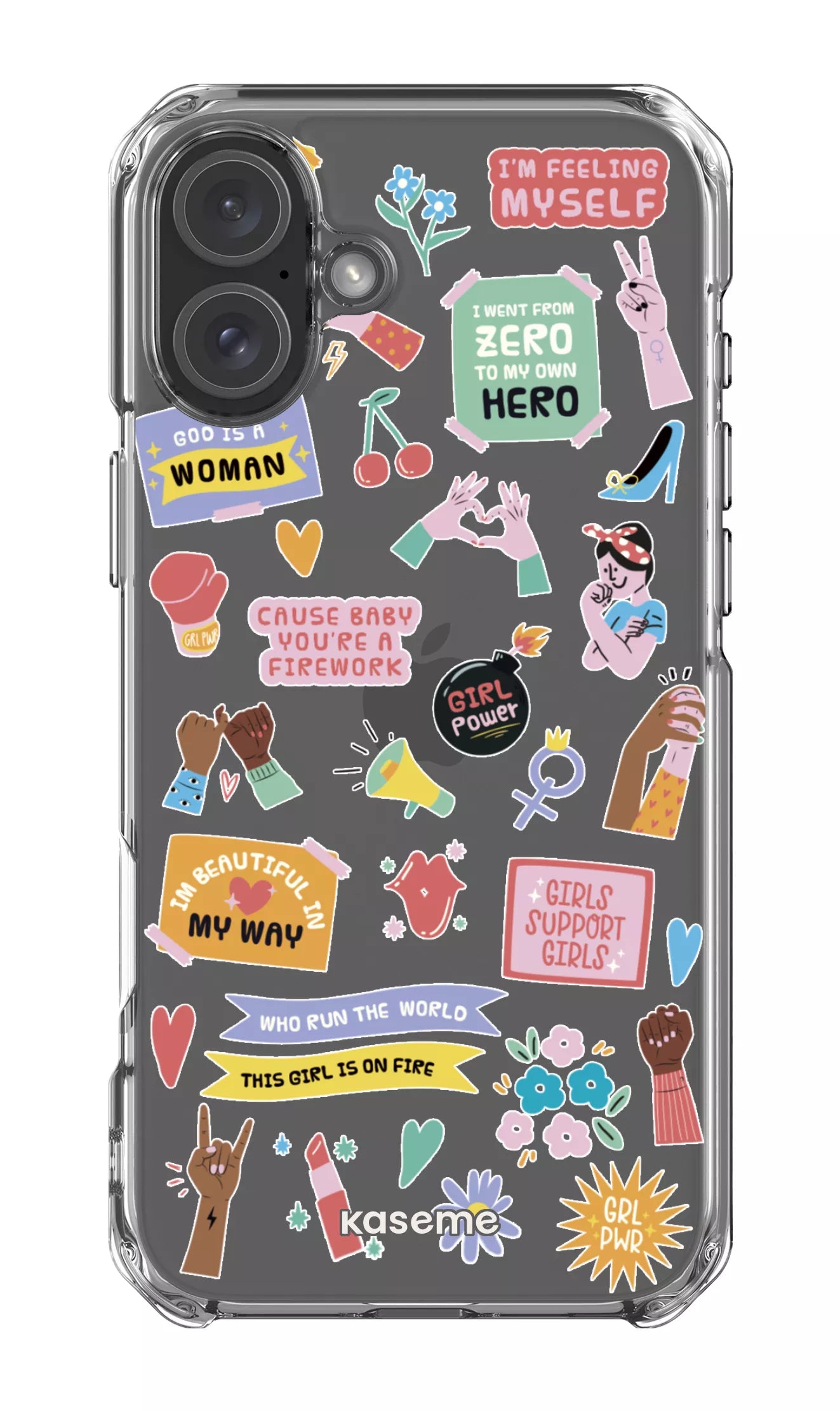 iPhone 16 Plus Clear Case Girl Boss Clear Case -