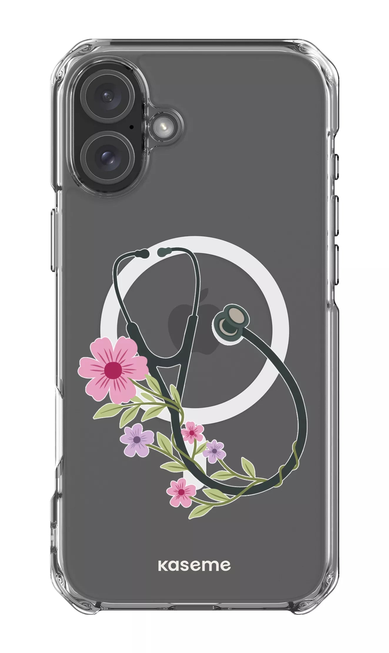 iPhone 16 Plus Clear Case Magsafe Blossom Beat Clear Case -