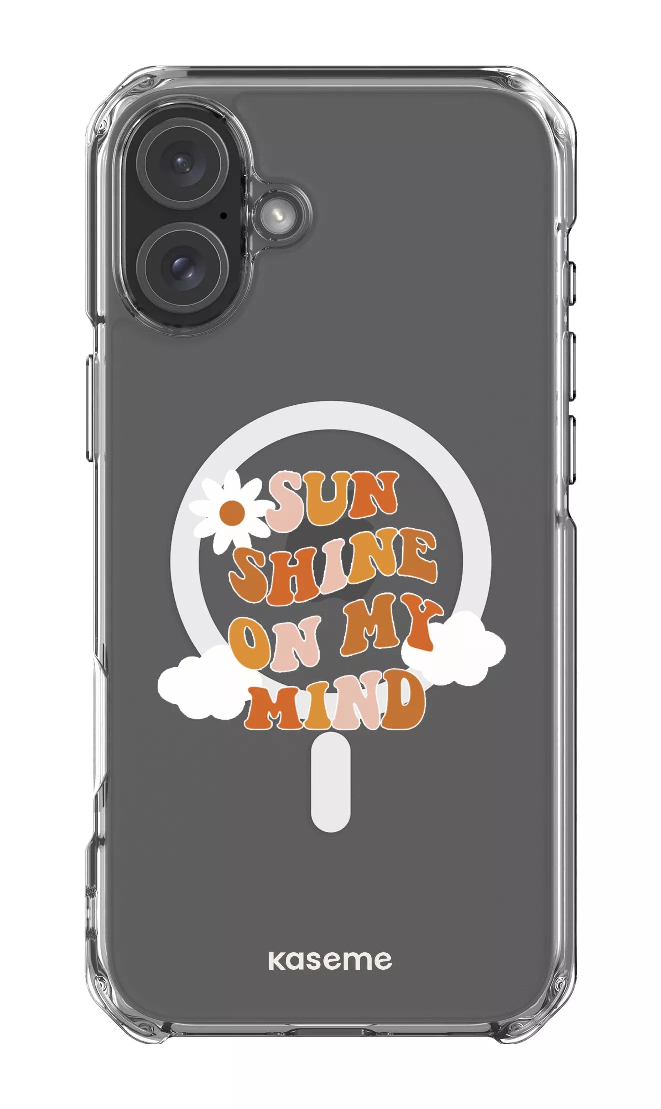 iPhone 16 Plus Clear Case Magsafe Cheerful Clear Case -