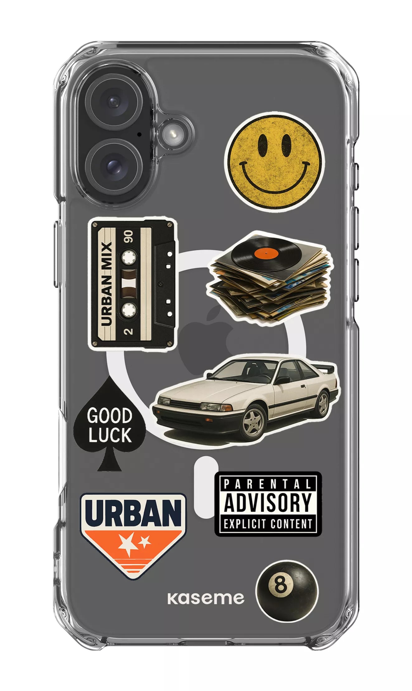iPhone 16 Plus Clear Case Magsafe Downtown Clear Case -