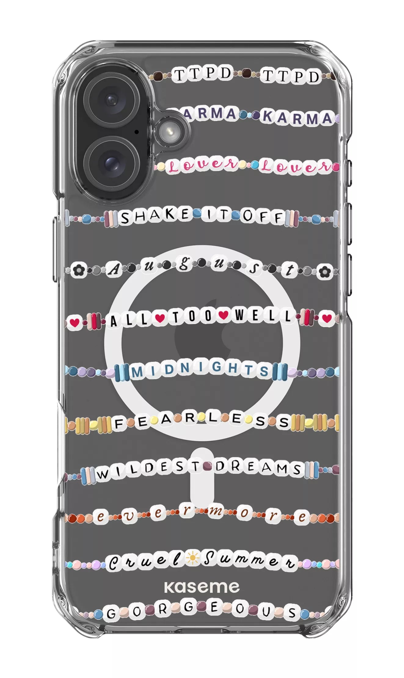 iPhone 16 Plus Clear Case Magsafe Love Story Clear Case -