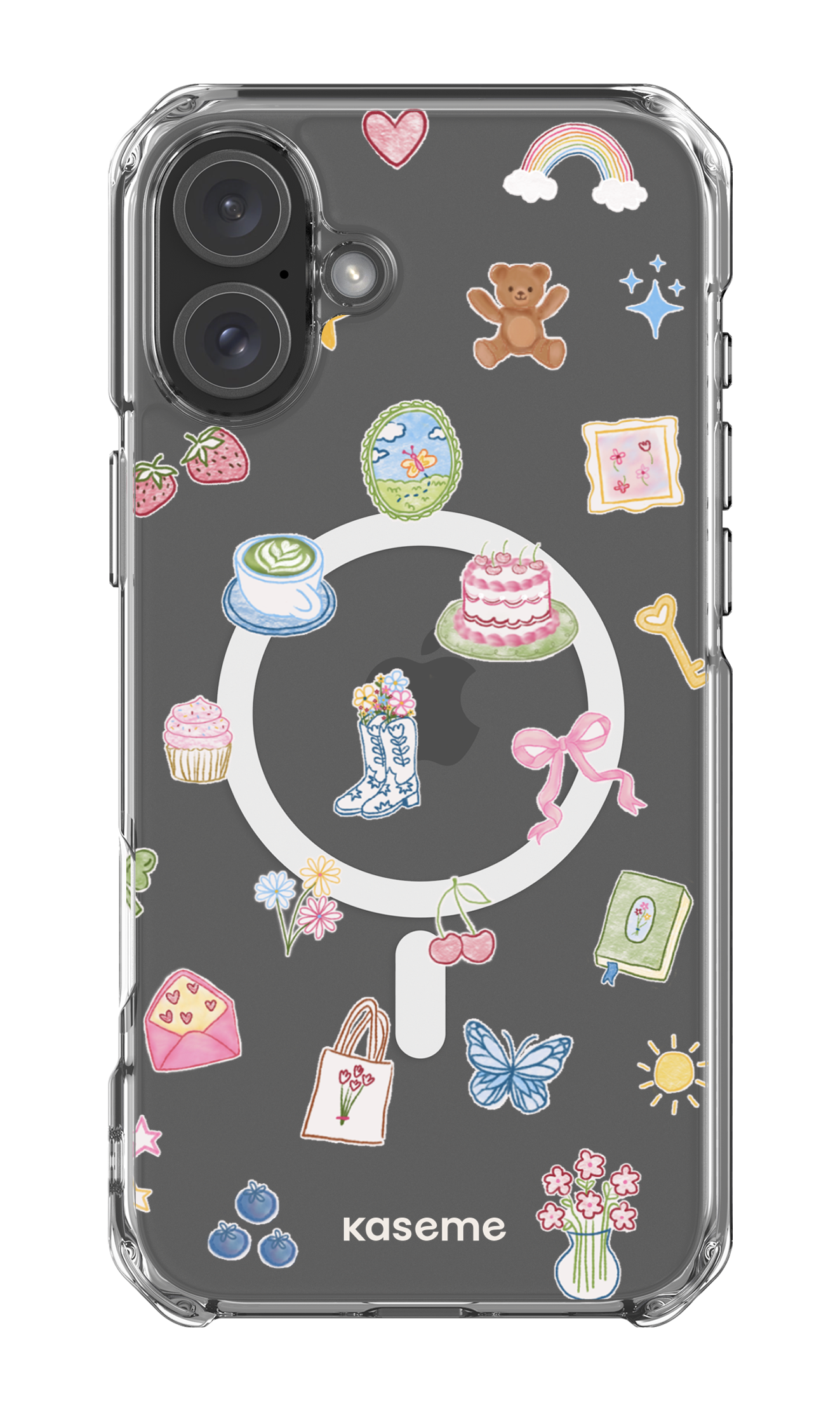 iPhone 16 Plus Clear Case Magsafe Poetry Clear Case -