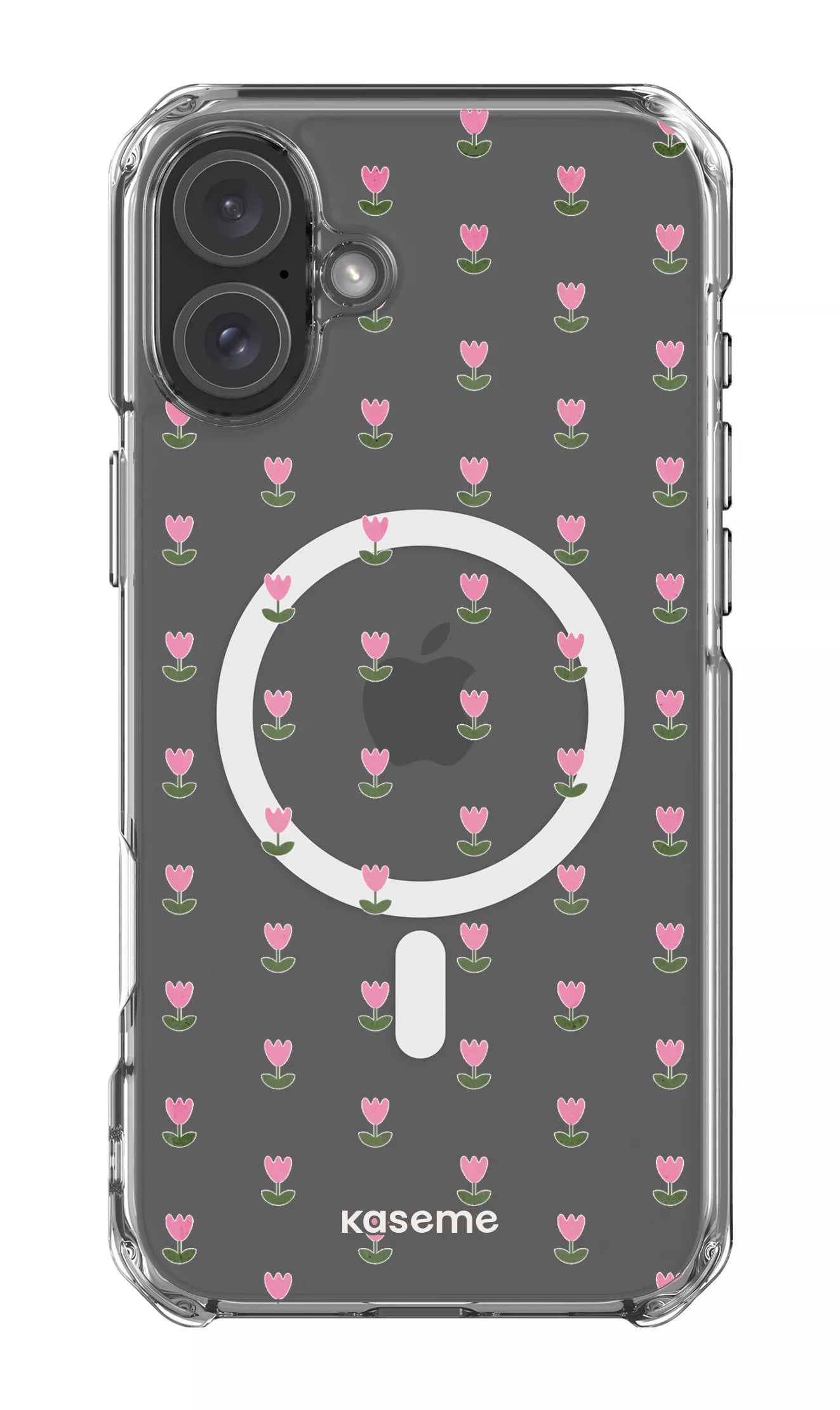 iPhone 16 Plus Clear Case Magsafe Triumph Pink Clear Case -