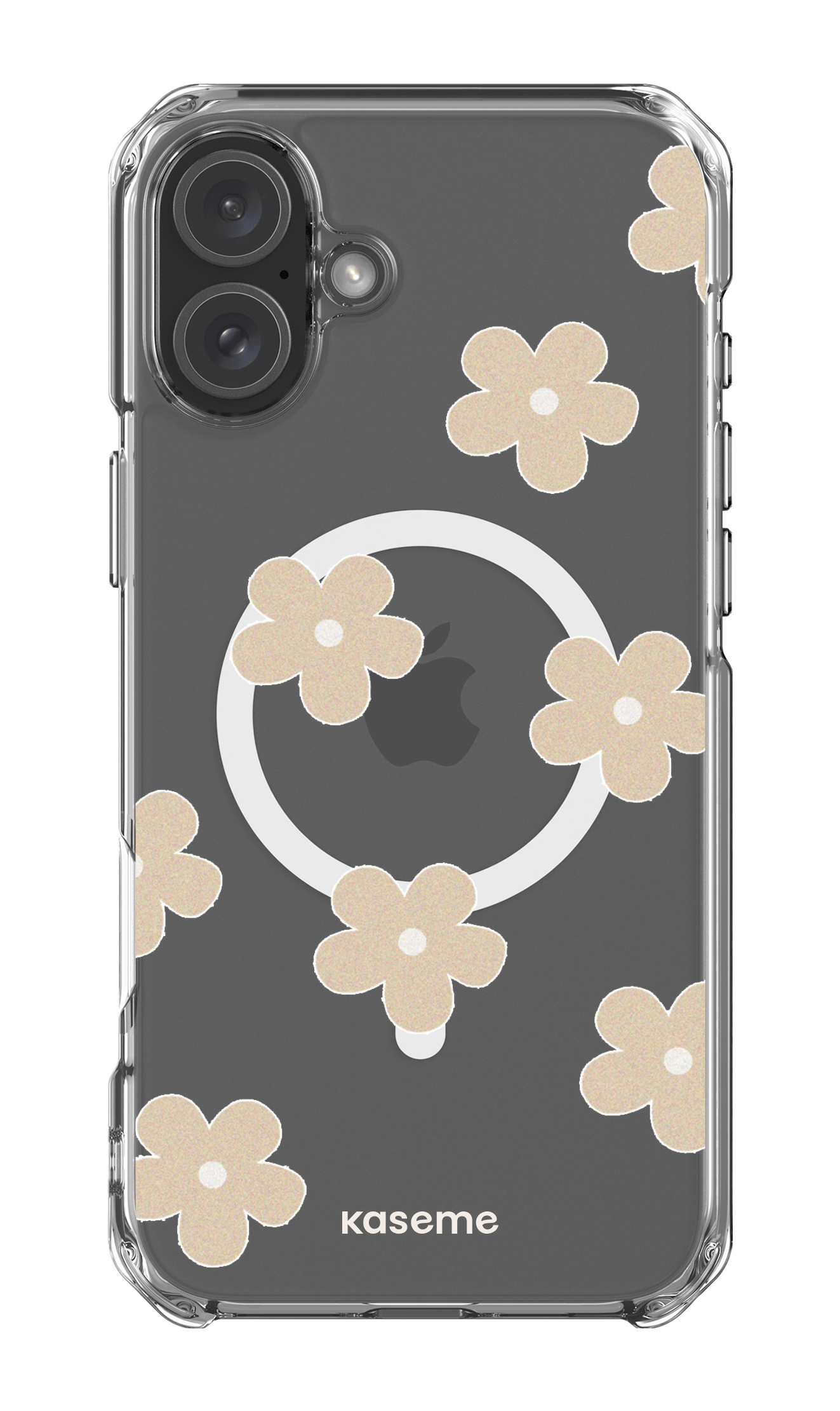 iPhone 16 Plus Clear Case Magsafe Woodstock Beige Clear Case -