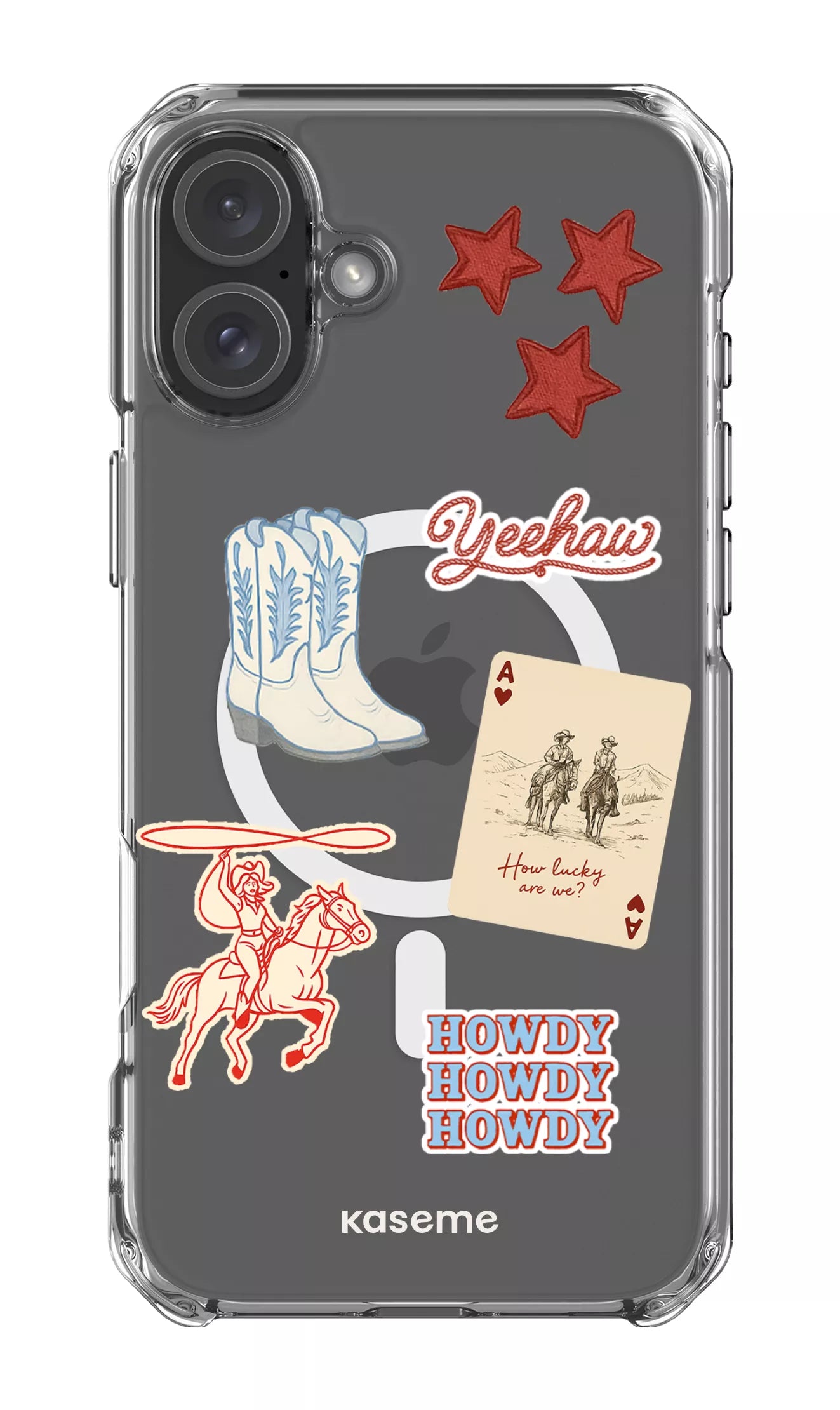 iPhone 16 Plus Clear Case Magsafe Yeehaw Clear Case -