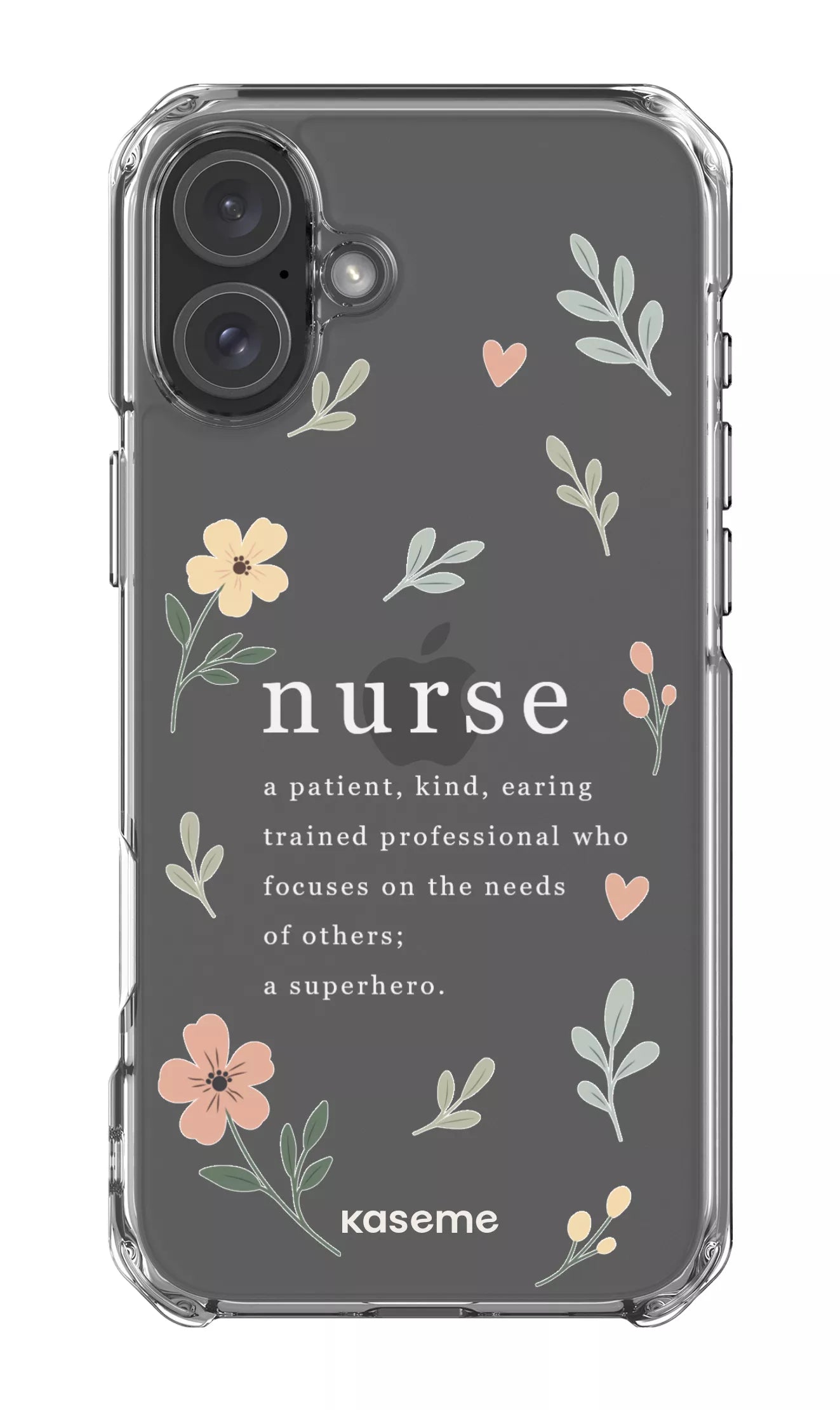 iPhone 16 Plus Clear Case With Heart Clear Case -