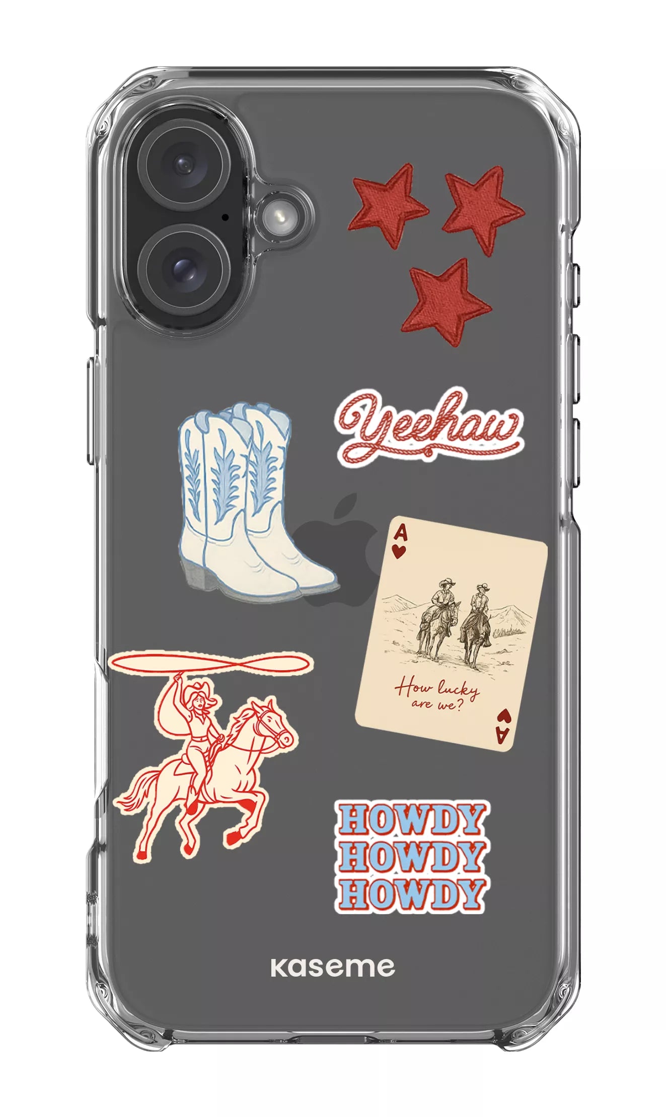 iPhone 16 Plus Clear Case Yeehaw Clear Case -