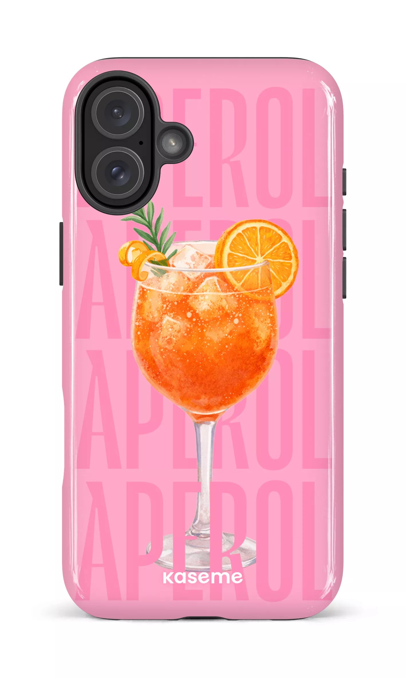 iPhone 16 Plus Impact Case Aperol Sunset Pink -