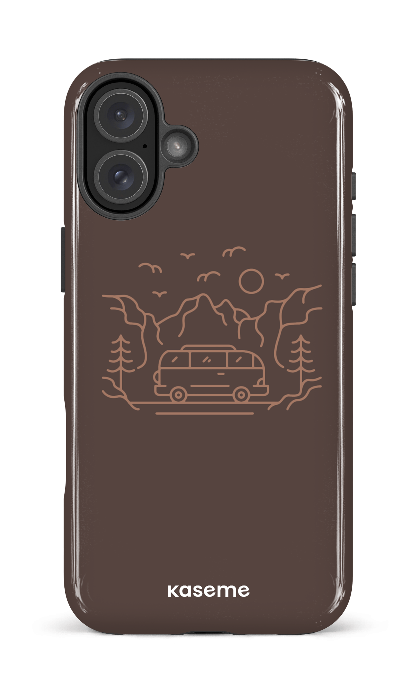 iPhone 16 Plus Impact Case Camp Life Mocha -