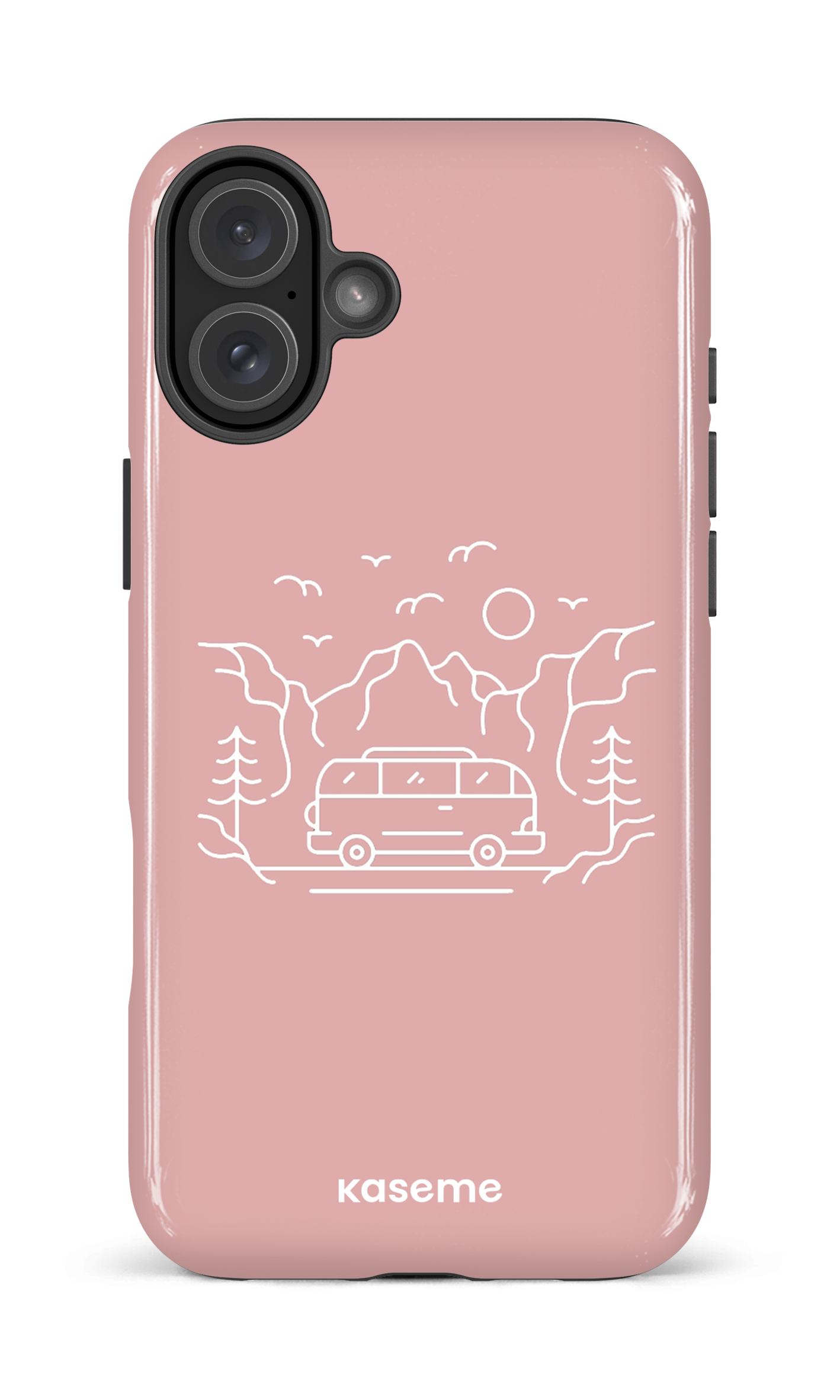 iPhone 16 Plus Impact Case Camp life pink -