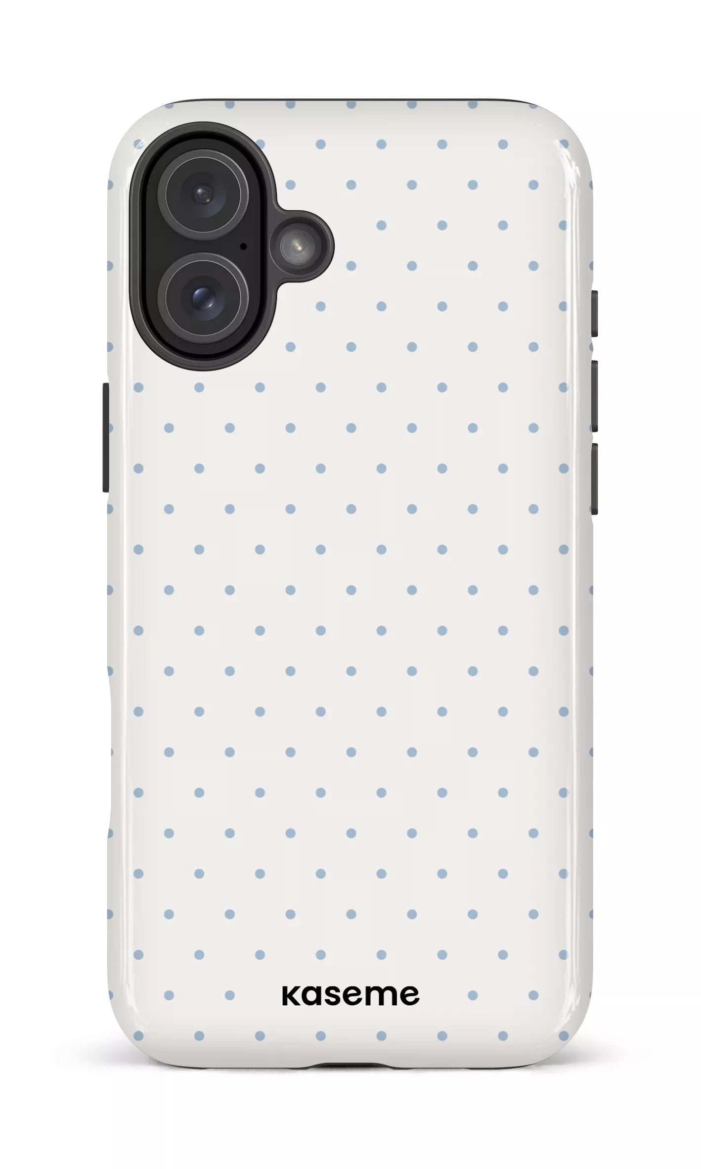 iPhone 16 Plus Impact Case Ditsy White & Blue -