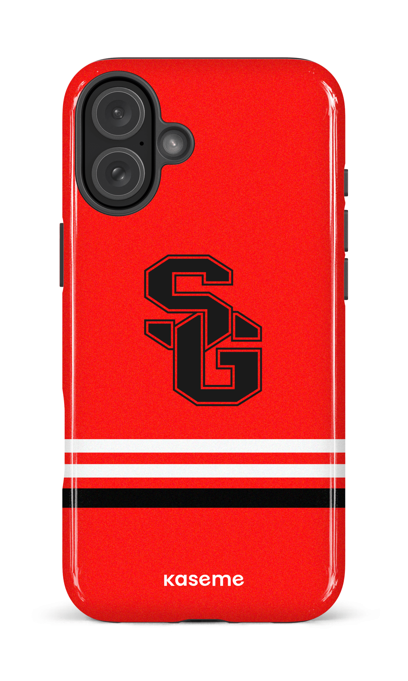 iPhone 16 Plus Impact Case Dragons PSG Rouge -