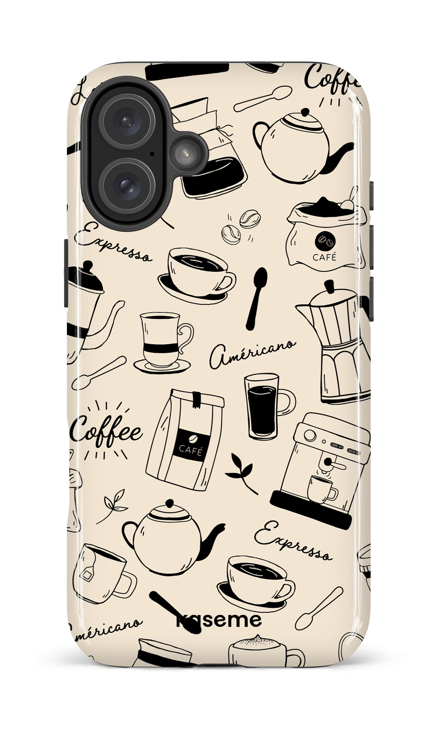iPhone 16 Plus Impact Case Espresso -