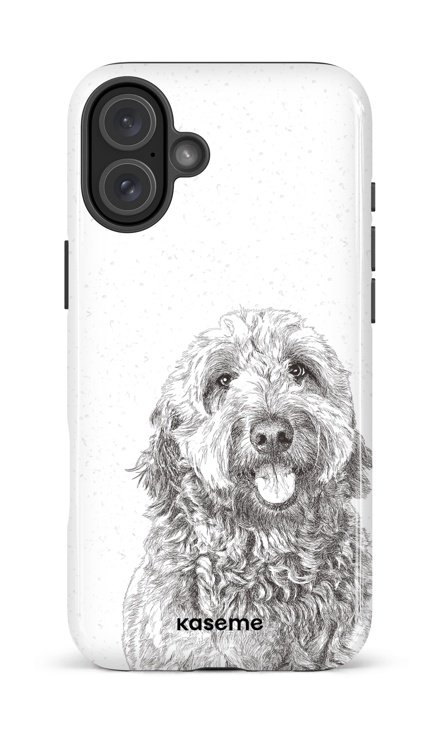 iPhone 16 Plus Impact Case Golden Doodle -