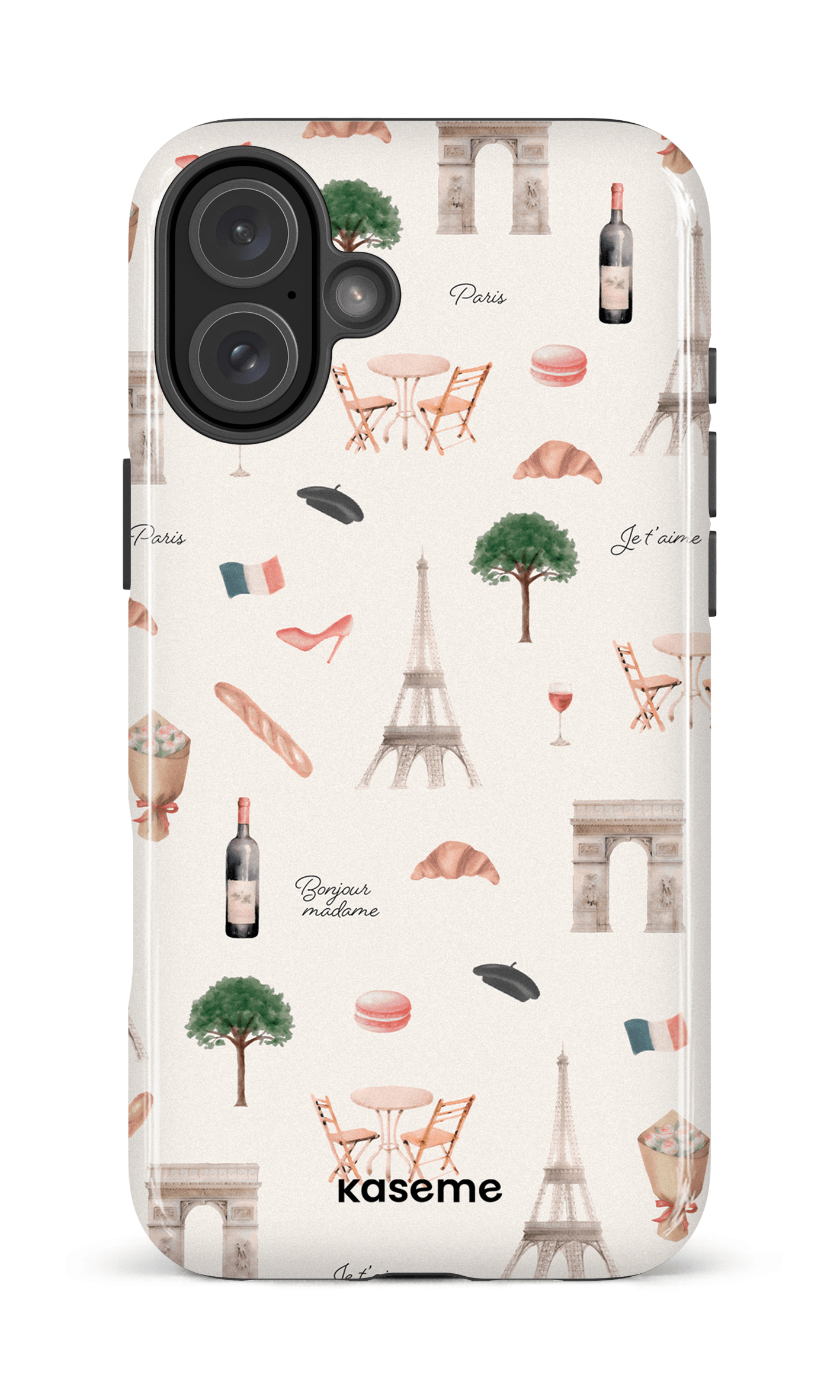 iPhone 16 Plus Impact Case Je t'aime Paris -
