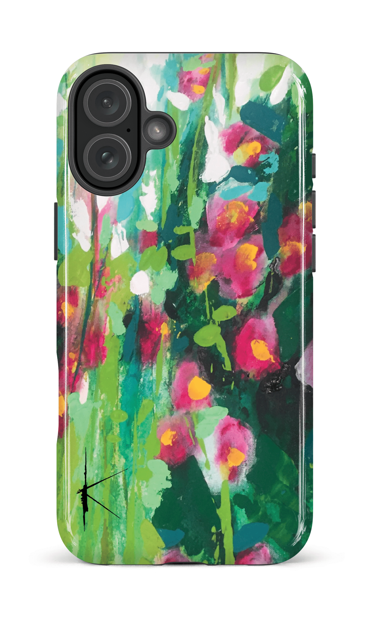 iPhone 16 Plus Impact Case La Rose Trémière par Kristine Girard -