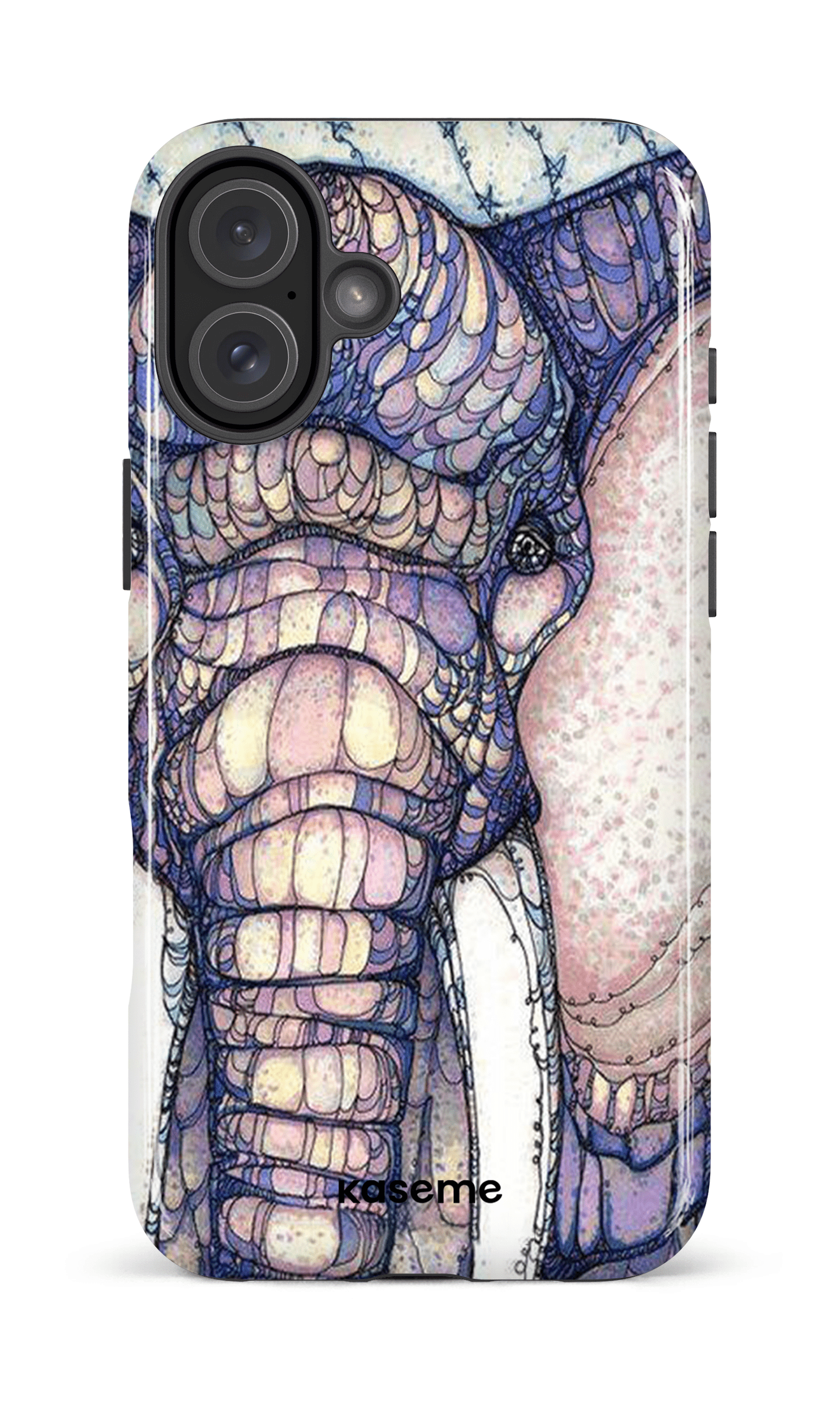 iPhone 16 Plus Impact Case Mosaic Elephant -