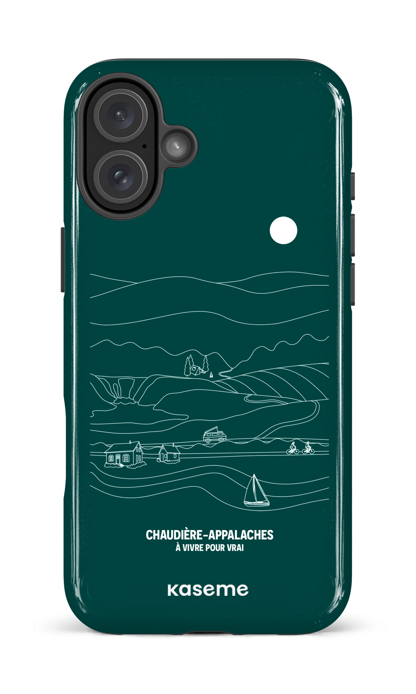 iPhone 16 Plus Impact Case Paysage Line Art par TCA -
