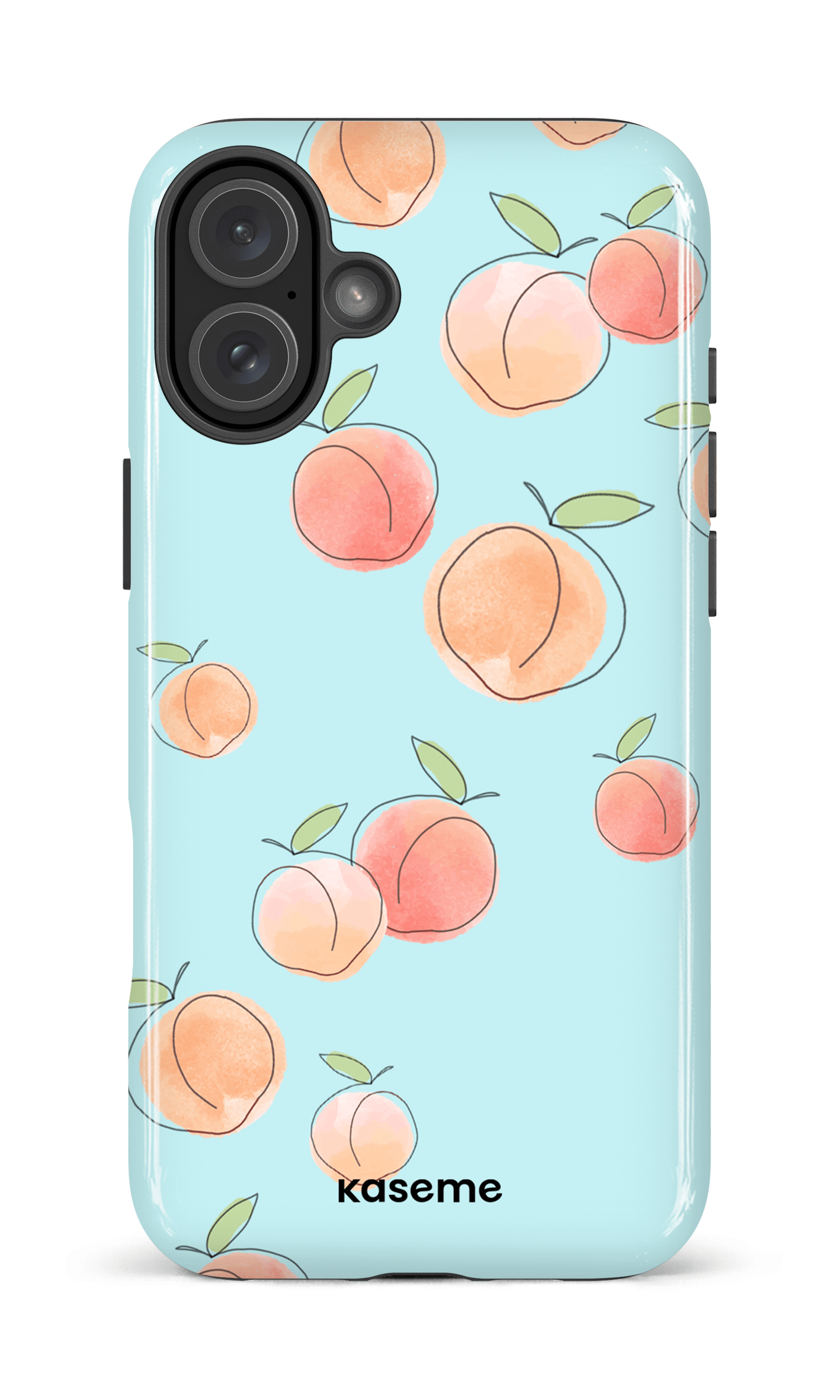 iPhone 16 Plus Impact Case Peachy Blue -
