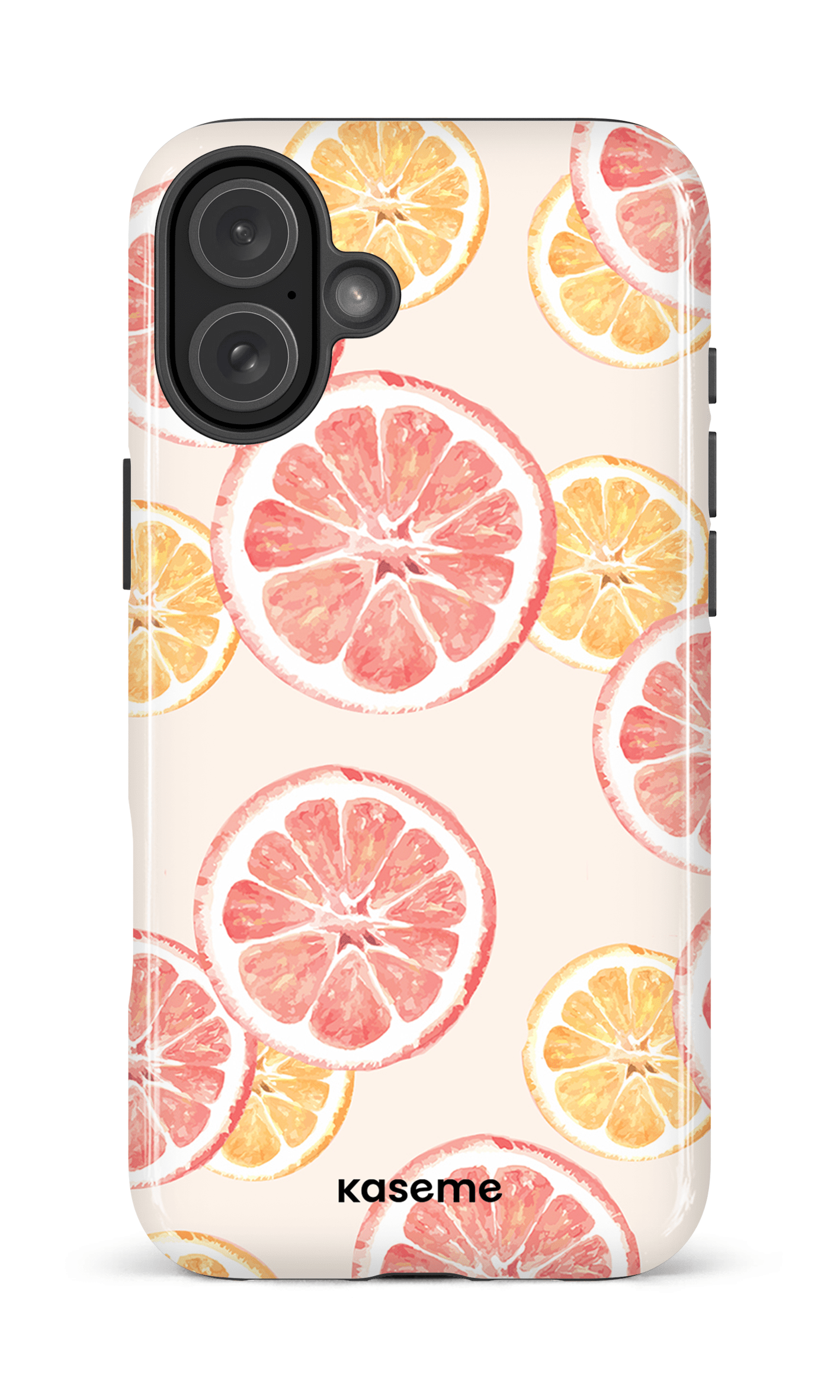 iPhone 16 Plus Impact Case Pink lemonade beige -