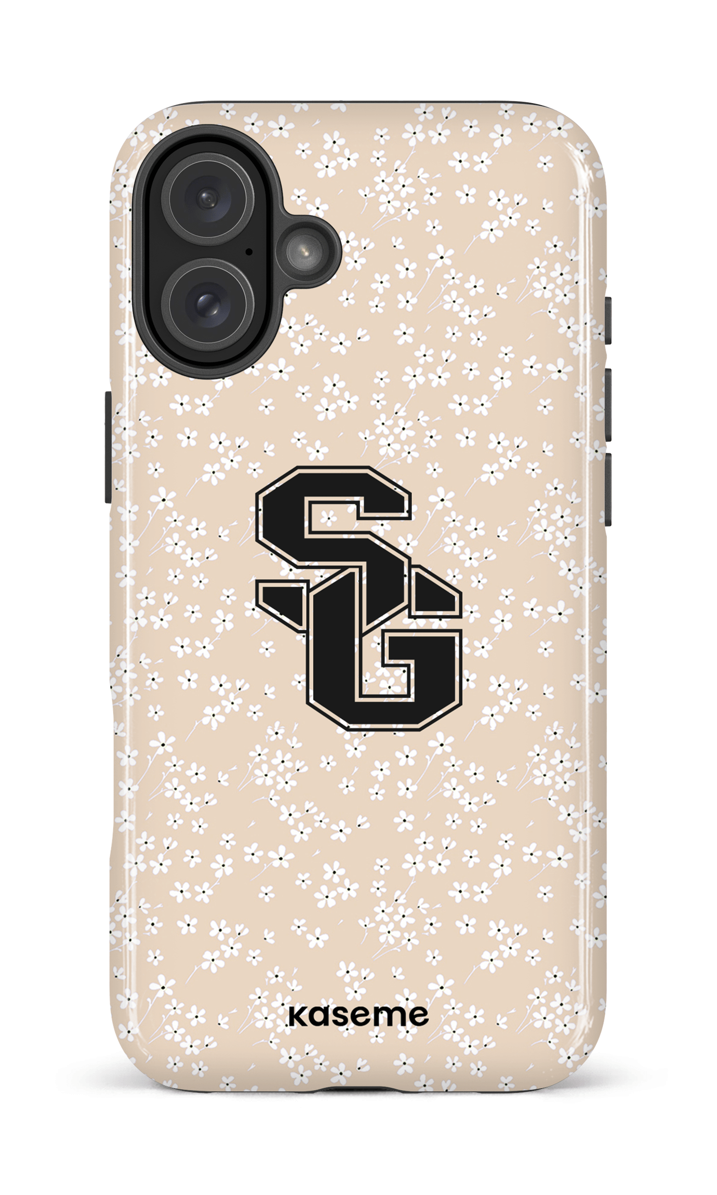 iPhone 16 Plus Impact Case Posy Beige x Dragons -