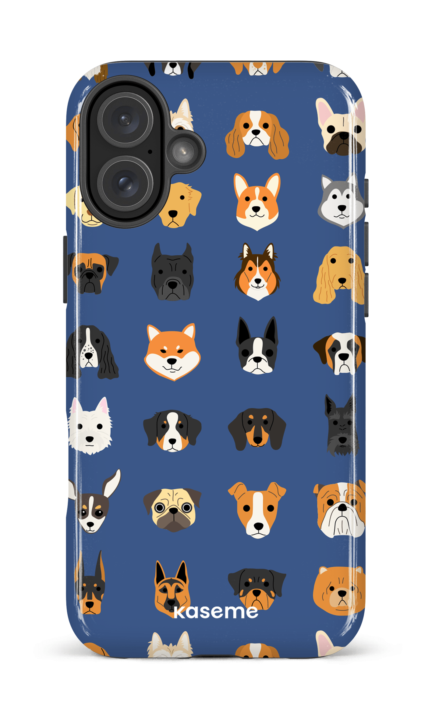 iPhone 16 Plus Impact Case Pup blue -