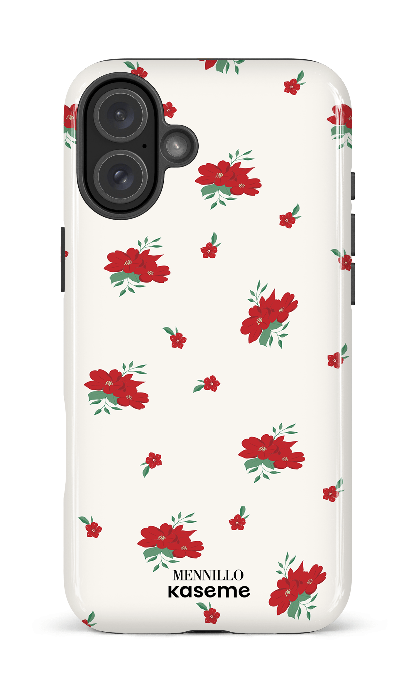 iPhone 16 Plus Impact Case Red Roses by Mennillo -