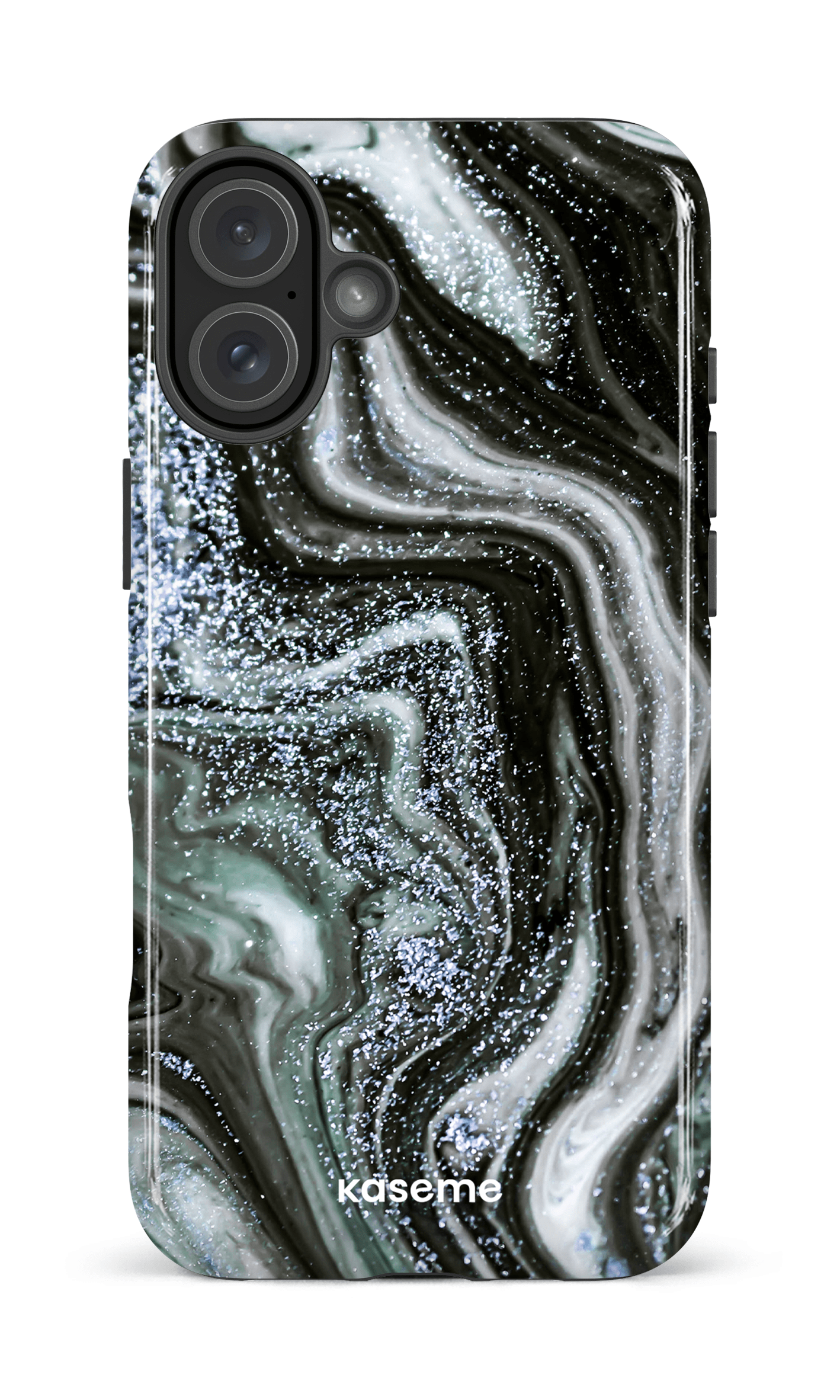 iPhone 16 Plus Impact Case Shimmering Secrets Blue -