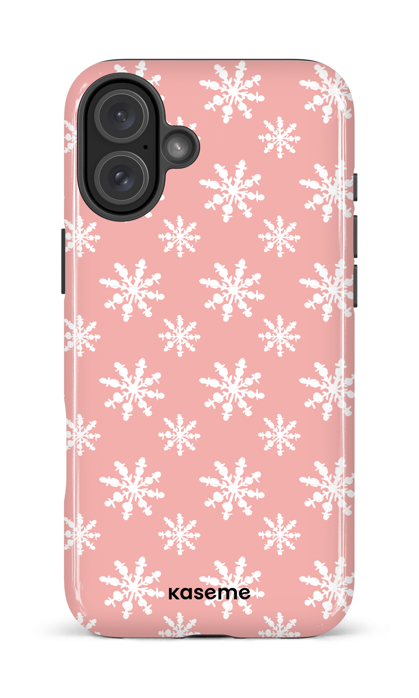 iPhone 16 Plus Impact Case Snowy Serenity pink -