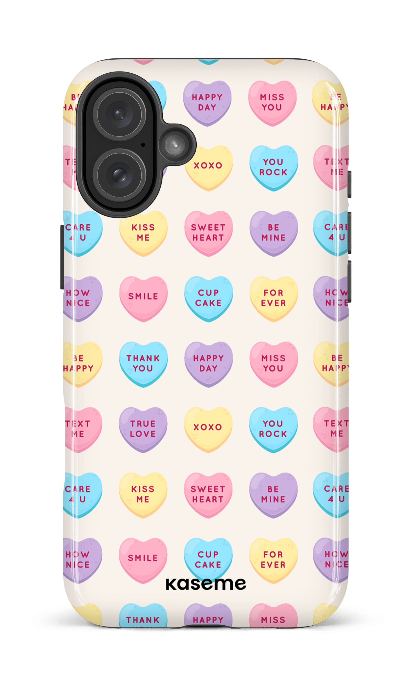 iPhone 16 Plus Impact Case Sweet Kisses -
