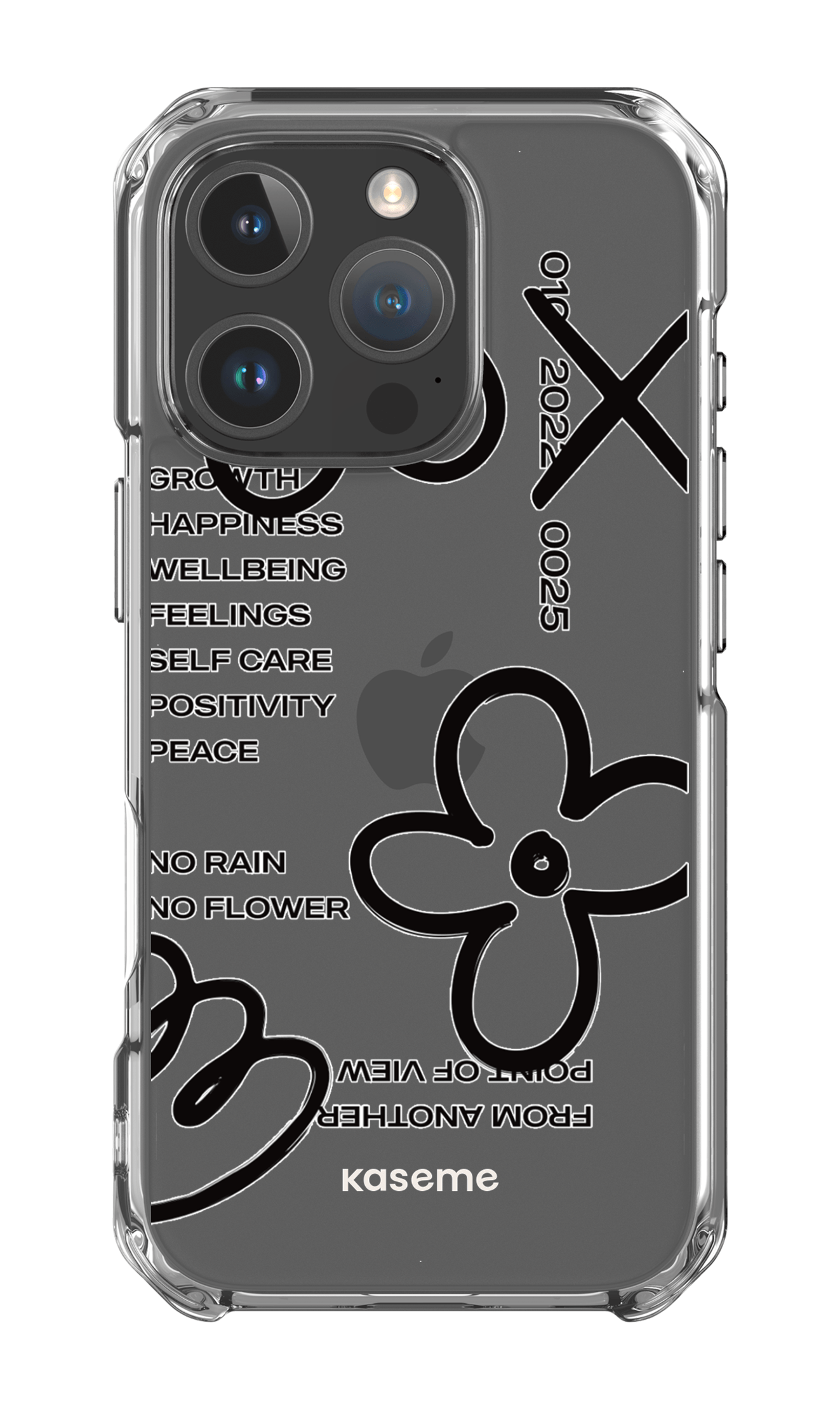 iPhone 16 Pro Clear Case Feelings black Clear Case -