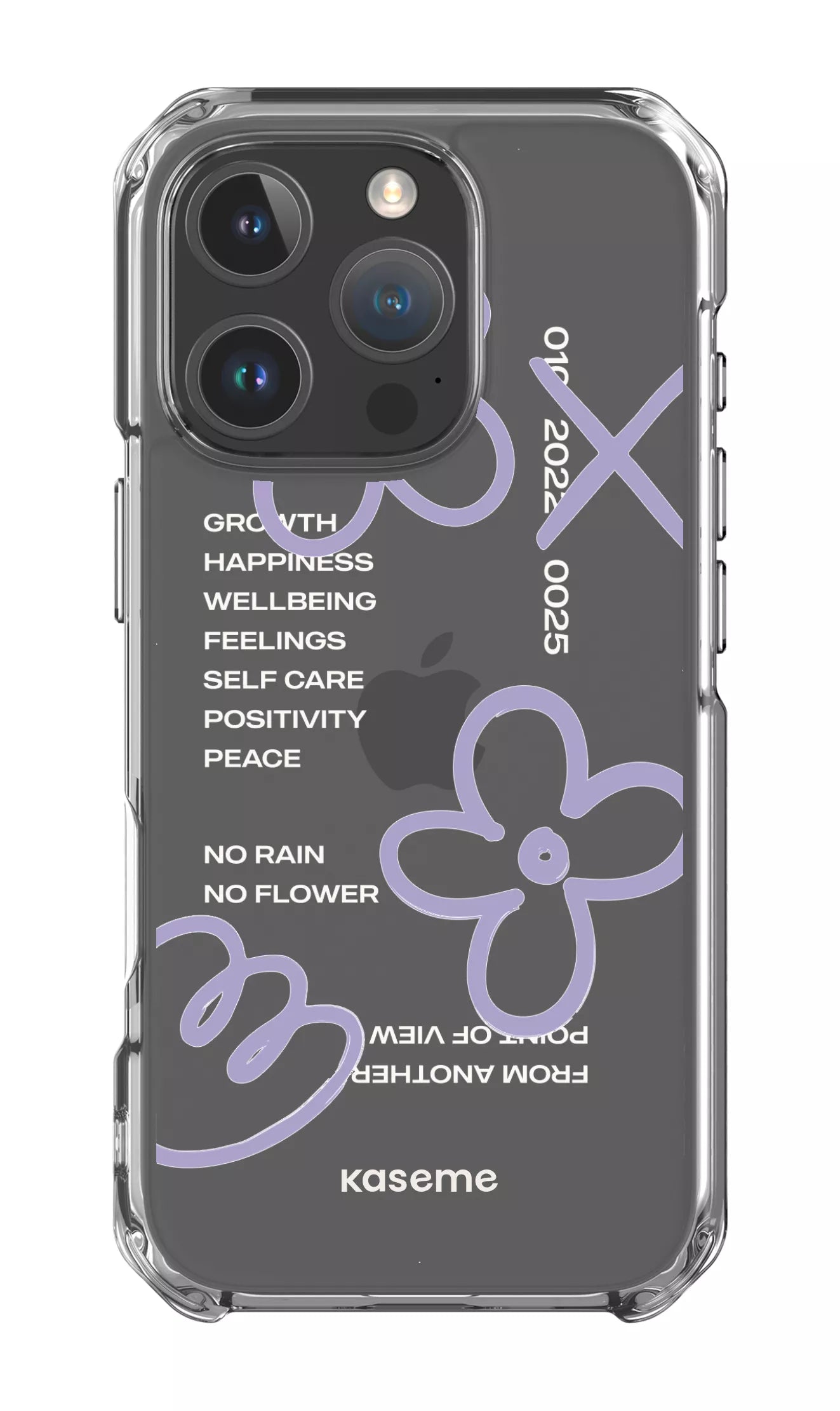 iPhone 16 Pro Clear Case Feelings purple Clear Case -