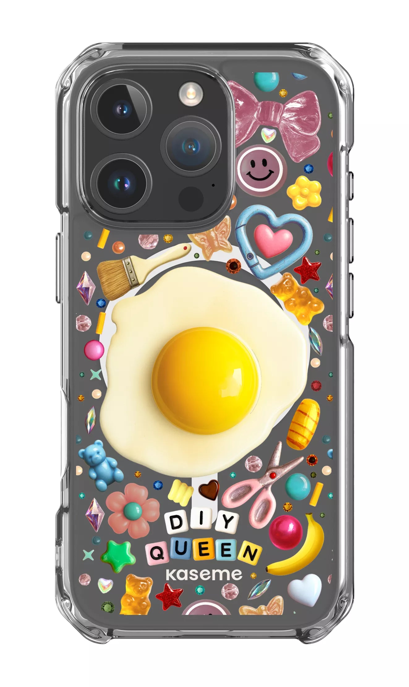 iPhone 16 Pro Clear Case Magsafe DIY Queen Clear Case by Marianne Plaisance -