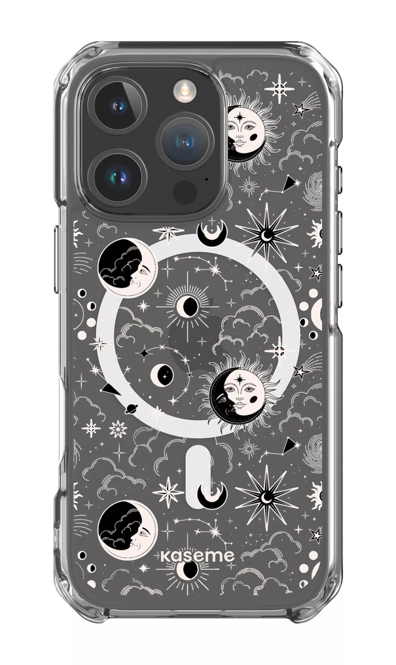 iPhone 16 Pro Clear Case Magsafe Milky Way White Clear Case -