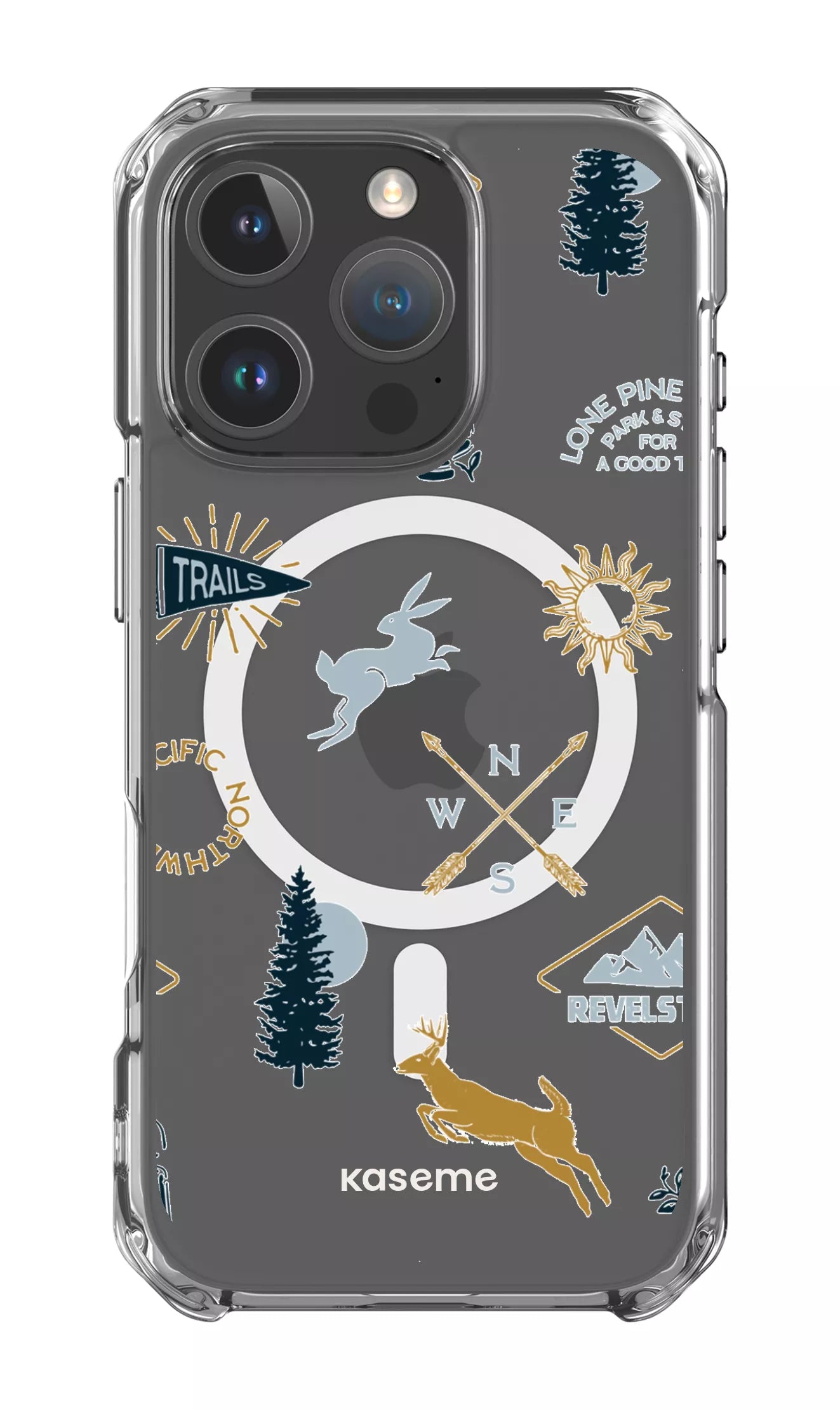 iPhone 16 Pro Clear Case Magsafe Revelstoke white Clear Case -