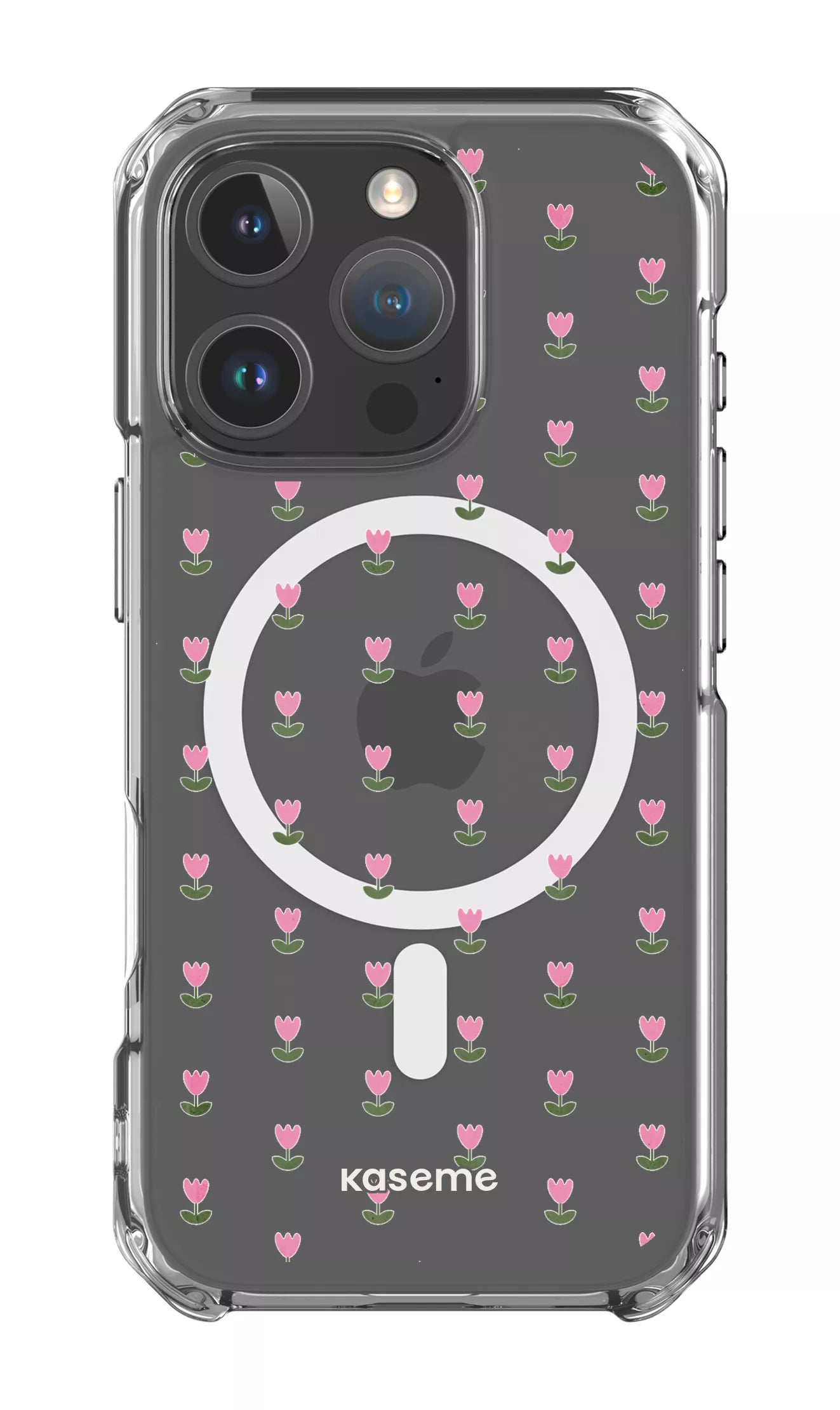 iPhone 16 Pro Clear Case Magsafe Triumph Pink Clear Case -